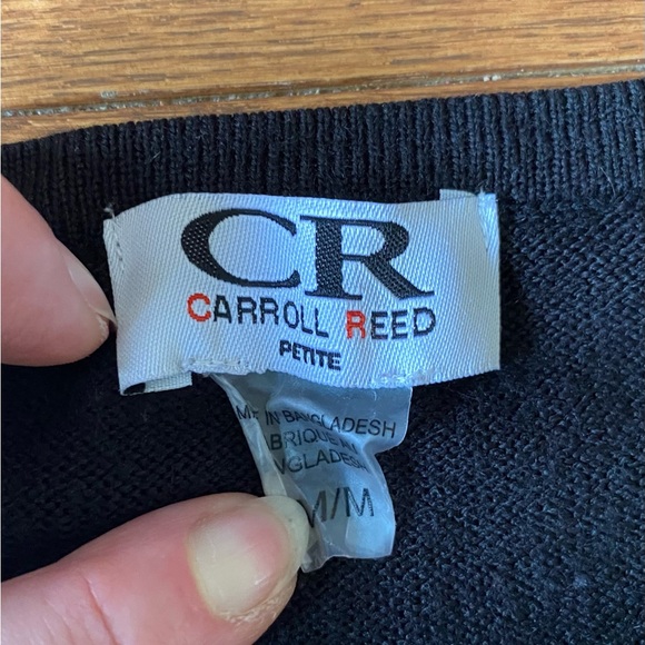 Color Block Sweater - Black, Blue, Gray - Picture 2 of 3